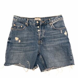 Free People Classic Denim Jean Shorts